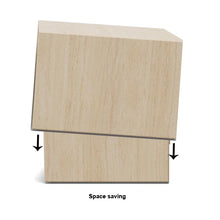 Load image into Gallery viewer, Dice Double Designer Coffee Table Set Large Square Travertine Centre Piece 58cm
