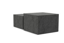 Load image into Gallery viewer, Dice Double Designer Coffee Table Set In Black Ocean 2 Pieces 58cm
