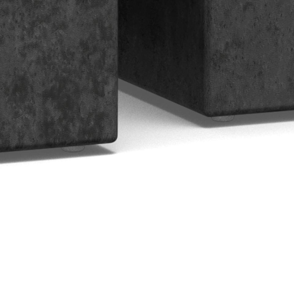 Dice Double Designer Coffee Table Set In Black Ocean 2 Pieces 58cm