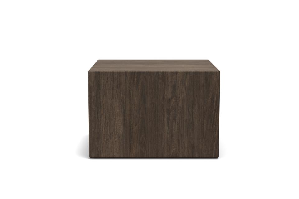 Dice Double Designer Coffee Table Set In Brown Smoke 2 Pieces 58cm