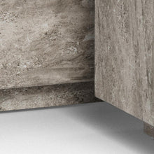 Load image into Gallery viewer, Dice Double Coffee Table Set Large Rectangular And Square Grey Marble Furniture 100cm
