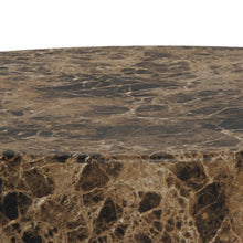 Load image into Gallery viewer, Dice Double Oval Coffee Table Set Large Brown Marble 2 Piece Set 58cm and 50cm
