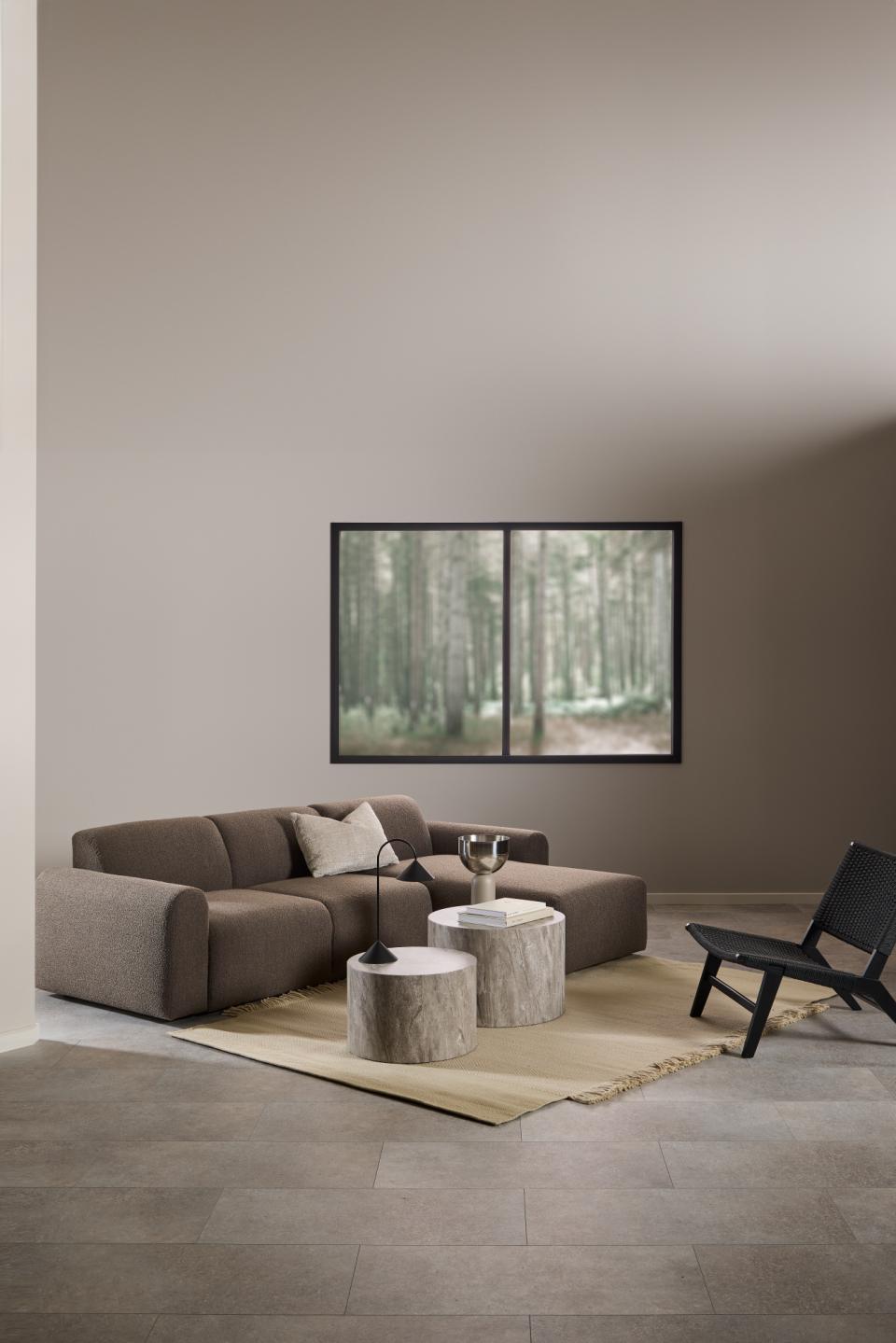 Dice Double Oval Coffee Table Set Large Grey Marble 2 Piece Set 58cm and 50cm