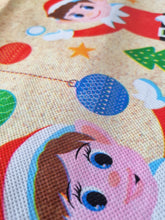 Load image into Gallery viewer, Drawstring Elf Christmas Eve Bag Sack Stocking - 55cm x 36cm
