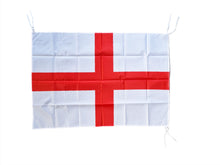 Load image into Gallery viewer, England Flag Durable Rayon St George Cross With Ties 36x24 Inch 90x60cm
