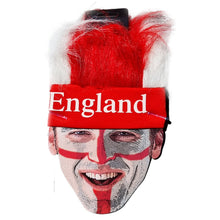 Load image into Gallery viewer, England Headband St George Flag Fun Head Fury Red White Hat
