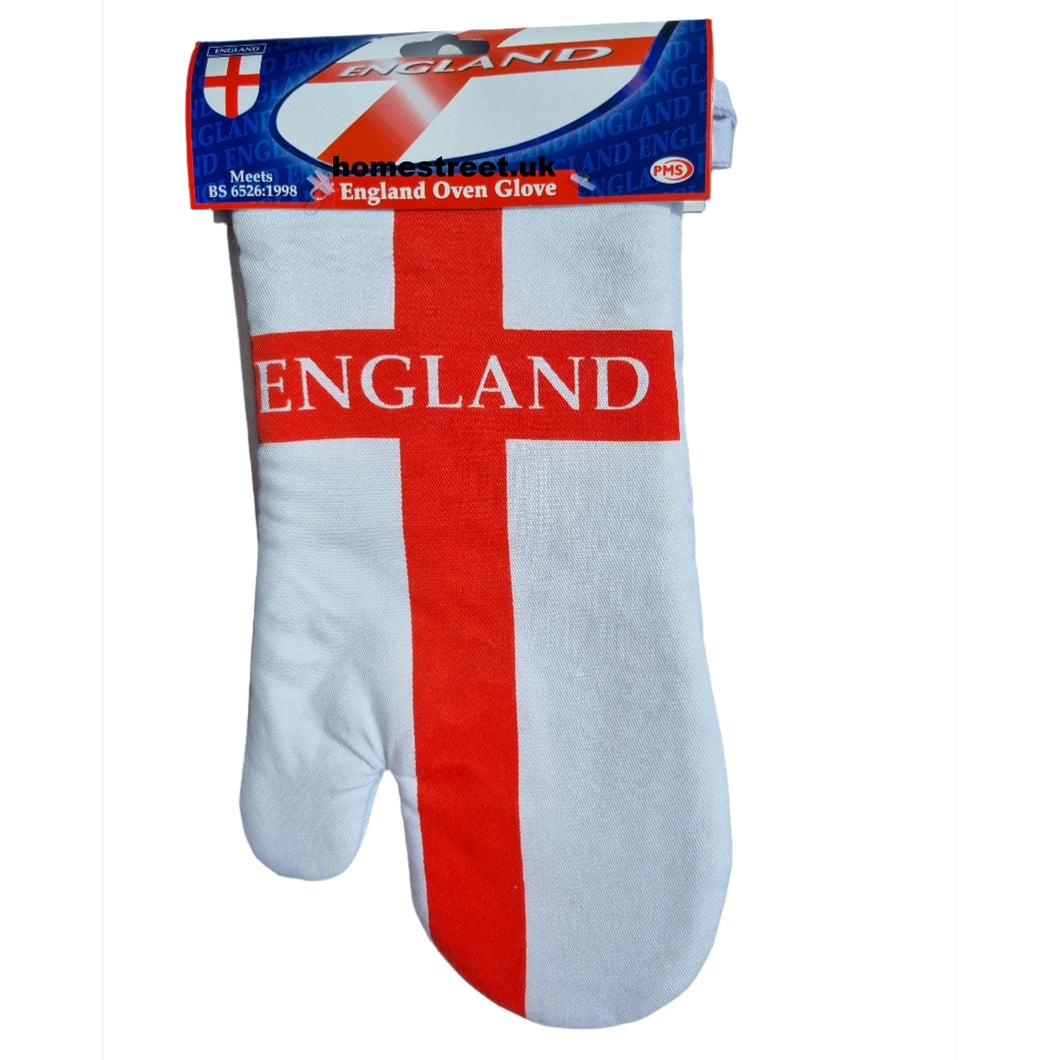 England Oven Glove St George Cross Kitchen BBQ Party Accessory