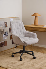 Load image into Gallery viewer, Erik Comfort Fabric Home Office Desk Chair With Armrests, Brake Castors, Gas lift And Swivel
