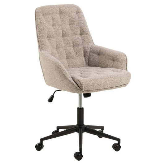 Erik Comfort Fabric Home Office Desk Chair With Armrests, Brake Castors, Gas lift And Swivel