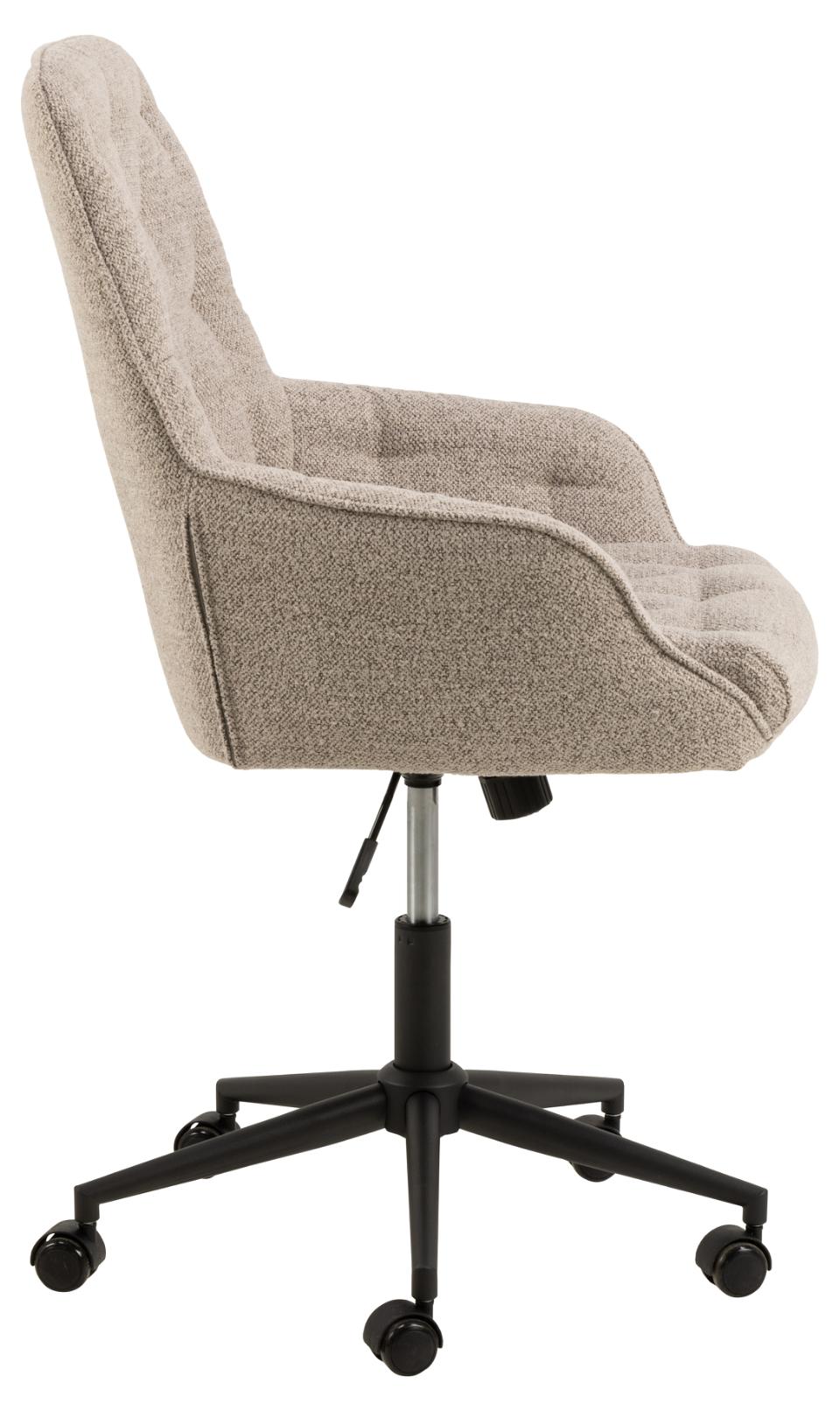 Erik Comfort Fabric Home Office Desk Chair With Armrests, Brake Castors, Gas lift And Swivel