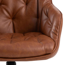Load image into Gallery viewer, Erik Faux Leather Home Office Desk Chair With Armrests, Brake Castors, Gas lift And Swivel

