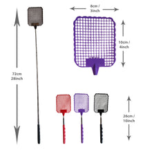 Load image into Gallery viewer, Adjustable Fly Bug Or Insect Swatter Red, Purple Or Black Telescopic Long Home Or Travel
