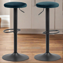 Load image into Gallery viewer, Finch Stylish Blue Velvet Fabric Bar Stools, Set Of 2 Barstools Fast Delivery

