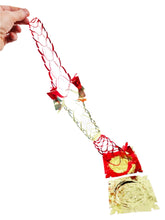 Load image into Gallery viewer, Red Gold Foil Christmas Decorations Hanging Garland Xmas Decs Choose From 7 Designs
