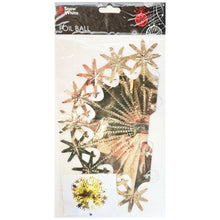 Load image into Gallery viewer, Gold Foil Christmas Decorations Hanging Garland Xmas Decs Choose From 7 Designs

