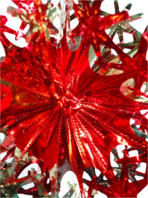 Load image into Gallery viewer, Red Gold Foil Christmas Decorations Hanging Garland Xmas Decs Choose From 7 Designs
