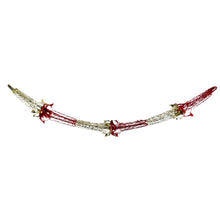 Load image into Gallery viewer, Red Gold Foil Christmas Decorations Hanging Garland Xmas Decs Choose From 7 Designs
