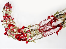 Load image into Gallery viewer, Red Gold Foil Christmas Decorations Hanging Garland Xmas Decs Choose From 7 Designs
