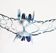 Load image into Gallery viewer, Blue Silver Foil Christmas Decorations Hanging Garland Xmas Decs Choose From 7 Designs

