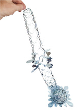 Load image into Gallery viewer, Blue Silver Foil Christmas Decorations Hanging Garland Xmas Decs Choose From 7 Designs
