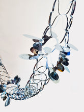 Load image into Gallery viewer, Blue Silver Foil Christmas Decorations Hanging Garland Xmas Decs Choose From 7 Designs
