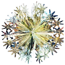 Load image into Gallery viewer, Gold Foil Christmas Decorations Hanging Garland Xmas Decs Choose From 7 Designs
