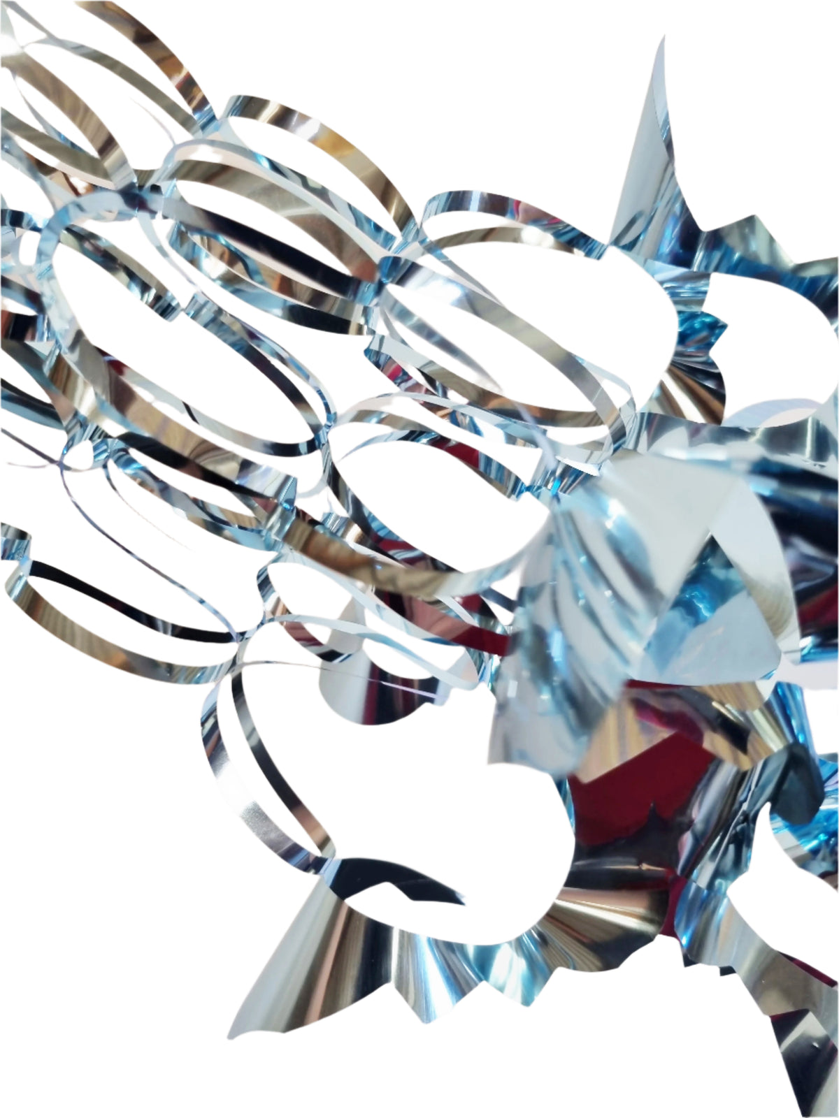 Blue Silver Foil Christmas Decorations Hanging Garland Xmas Decs Choose From 7 Designs