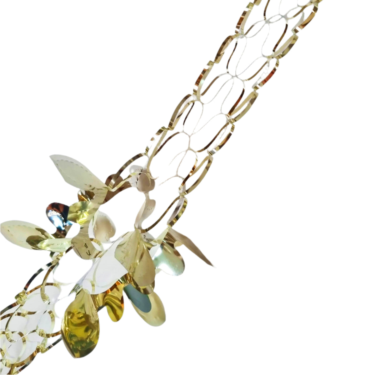 Gold Foil Christmas Decorations Hanging Garland Xmas Decs Choose From 7 Designs