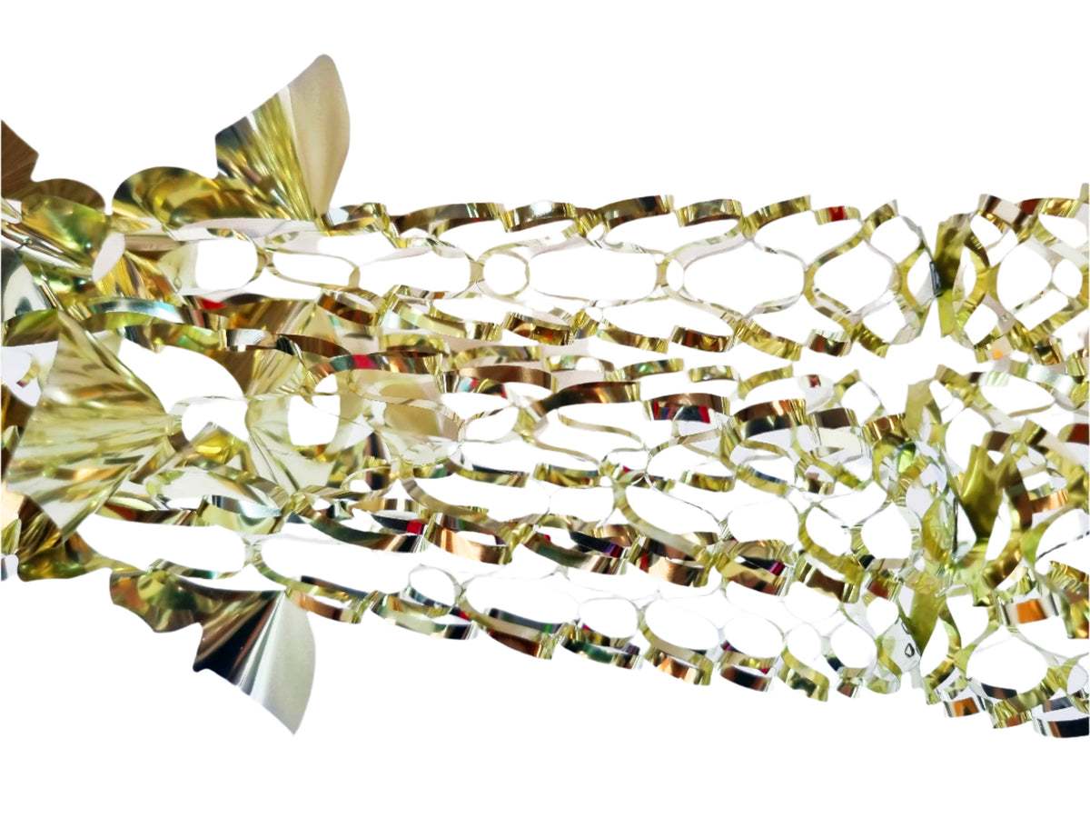 Gold Foil Christmas Decorations Hanging Garland Xmas Decs Choose From 7 Designs