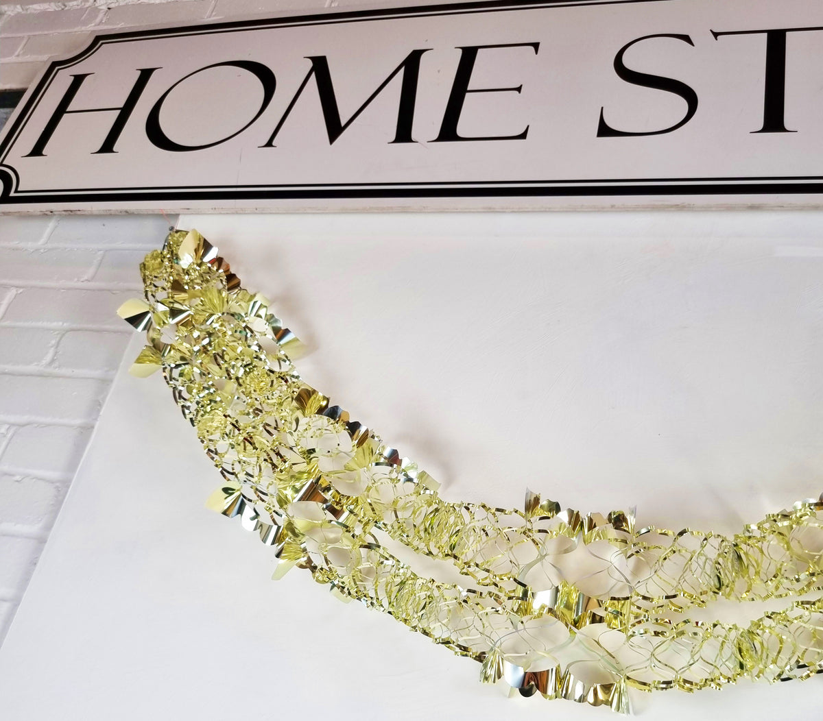 Gold Foil Christmas Decorations Hanging Garland Xmas Decs Choose From 7 Designs