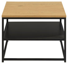 Load image into Gallery viewer, Gila Square Coffee Table With Black Shelf 55x55x42cm
