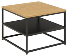 Load image into Gallery viewer, Gila Square Coffee Table With Black Shelf 55x55x42cm
