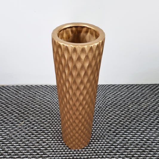 Large Gold Ceramic Floor Vase 60cm Home Decor