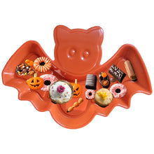 Load image into Gallery viewer, Bat Shaped Plastic Sweetie Tray Candy Dish for Halloween Parties or Trick or Treating
