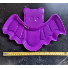 Load image into Gallery viewer, Bat Shaped Plastic Sweetie Tray Candy Dish for Halloween Parties or Trick or Treating
