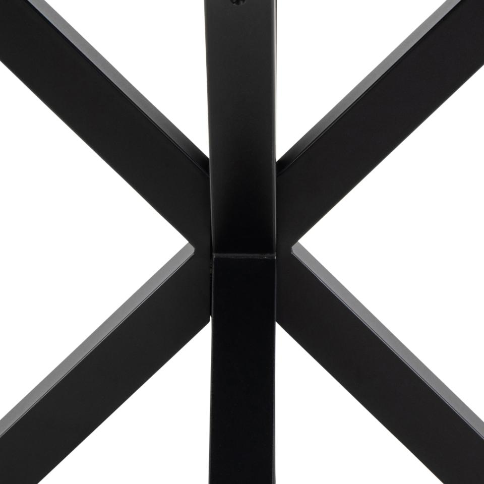 Heaven Round Dining Table 119cm White With Solid Metal Base