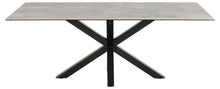 Load image into Gallery viewer, Heaven Rectangle Large Grey Ceramic Dining Table With Solid Metal Base 6/8 Seat 200 x 100 cm
