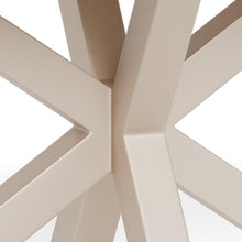Load image into Gallery viewer, Close-up of a beige geometric object with interlocking shapes on a white background
