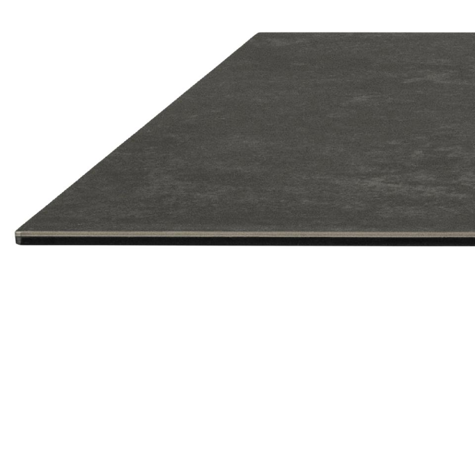 Heaven Large Rectangle Black Ceramic Dining Table Solid Metal Base 6/8 Seats 200x100 cm
