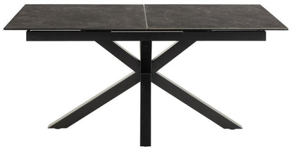Heaven Extendable Black Dining Table Large Spacious Ceramic 168/210 x 90 cm