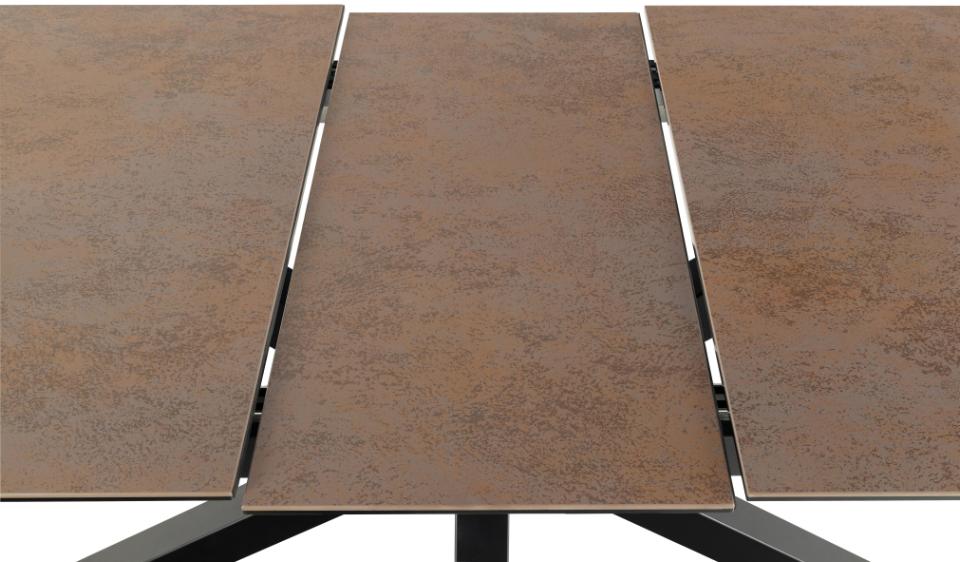 Heaven Extendable Brown Dining Table Spacious Ceramic 168/210 x 90 cm