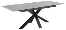 Load image into Gallery viewer, Heaven Extendable Grey Dining Table Large Spacious Ceramic 168/210 x 90 cm
