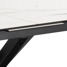 Load image into Gallery viewer, Heaven Extendable White Dining Table Large Spacious Ceramic 168/210 x 90 cm
