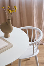 Load image into Gallery viewer, Ibiza Round White Dining Table Large Spacious 110cm Top And Solid Metal Base
