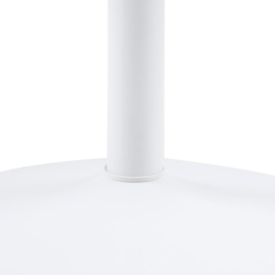 White cylindrical object on a white background