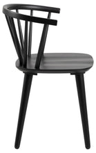 Load image into Gallery viewer, Ida Stylish Black Dining Chair, Set Of 2 Curved Spoked Designer Chairs
