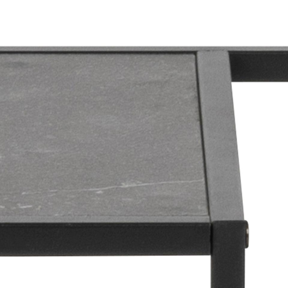 Infinity Bookcase Shelving Unit In Black With 3 Shelves 72x32x114 cm
