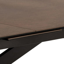 Load image into Gallery viewer, Irwine Ceramic Glass Extending Dining Table Brown 200/240cm
