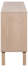 Load image into Gallery viewer, Linley Lamella Sideboard In Oak With 3 Doors And Shelves 135x40x80 cm
