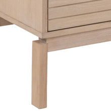 Load image into Gallery viewer, Linley TV Media Unit In White Oak With Lamella Front 140x40x50cm

